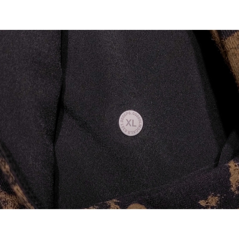 LULULEMON City Sweat Pullover Hoodie M3CKLS Camo Bronze Black XL - Picture 4 of 9